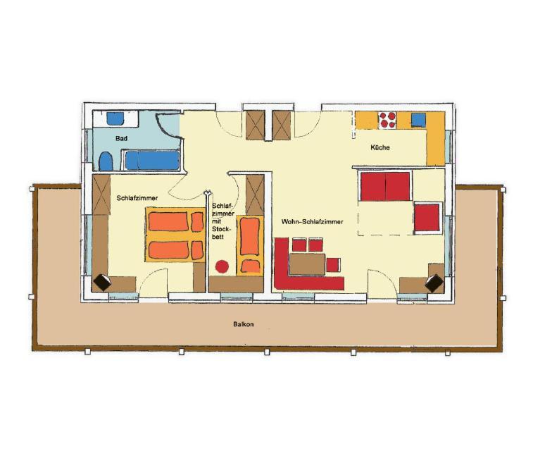 Apart Ideal Lermoos Habitación foto