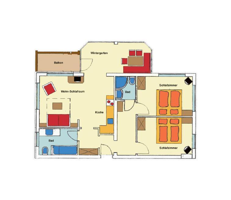 Apart Ideal Lermoos Habitación foto