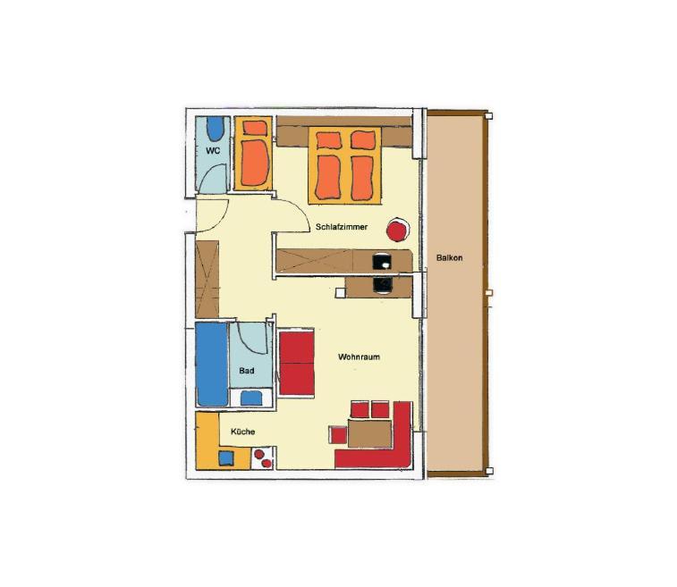 Apart Ideal Lermoos Habitación foto